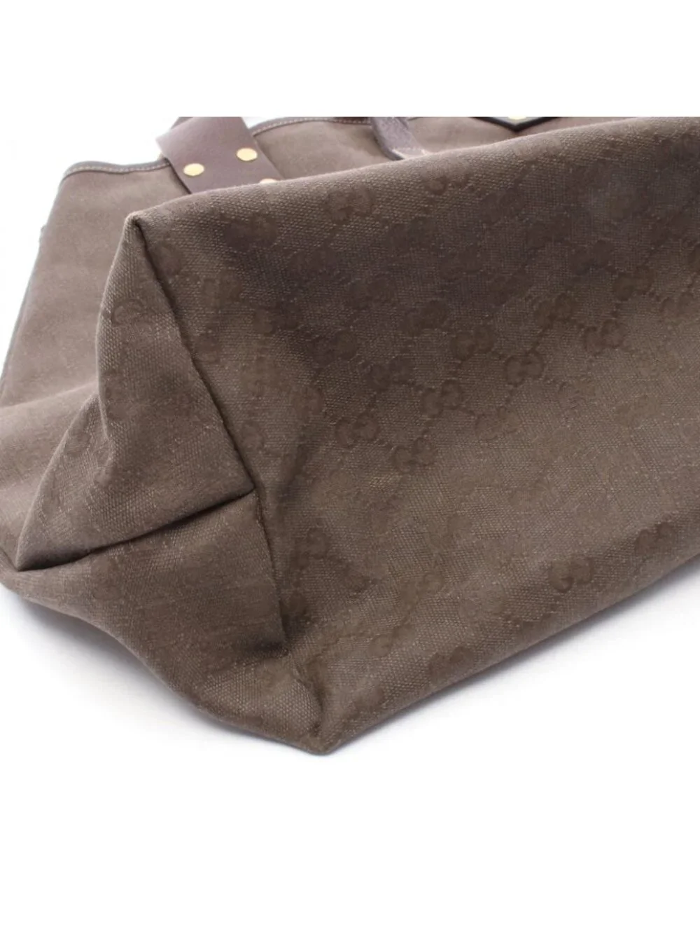 Gucci Tote Large GG Canvas Dark Brown